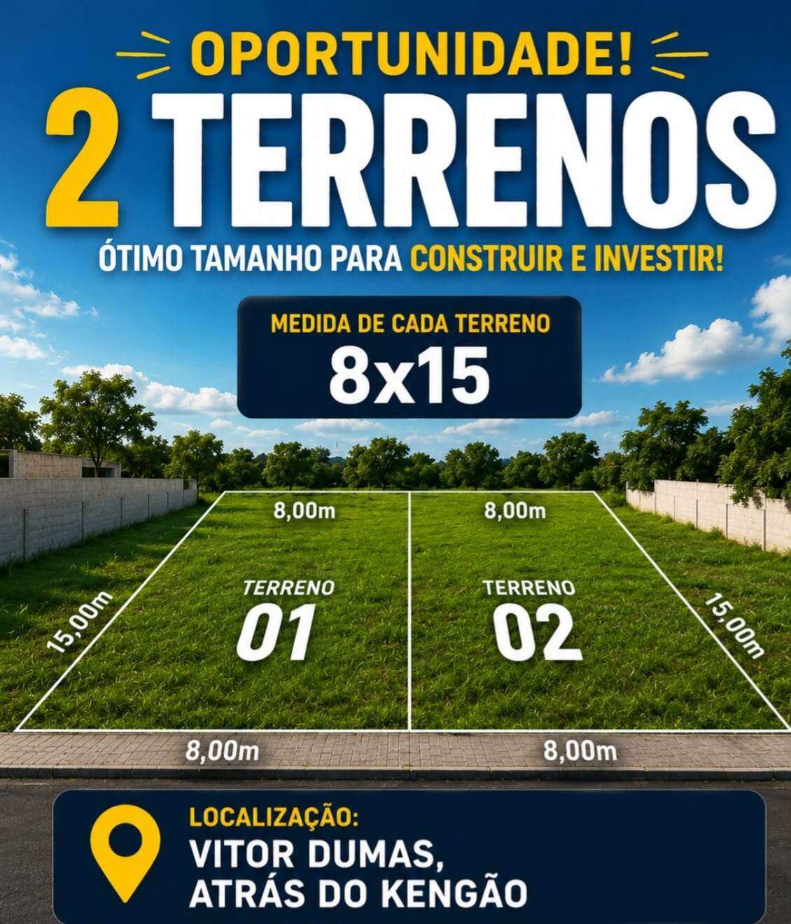 Terreno à venda em Rio de Janeiro, Santa Cruz, 120m² - Imóveis Montalvão